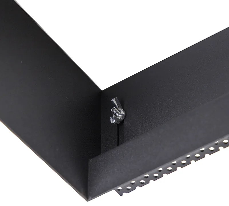 6 darabos süllyesztett spotlámpa készlet fekete GU10 AR111 keret nélküli - Oneon