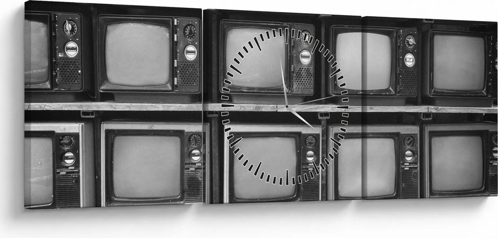 Kép - Retro TV (órával) (90x30 cm)