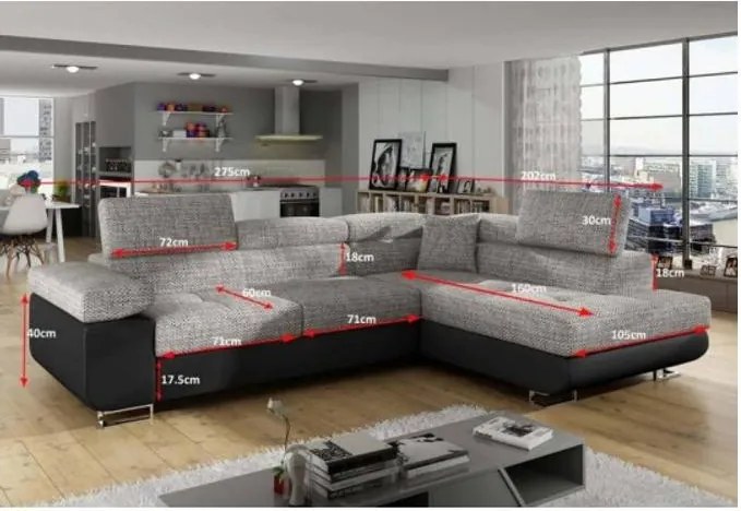 ANTON - sarok ülőgarnitúra