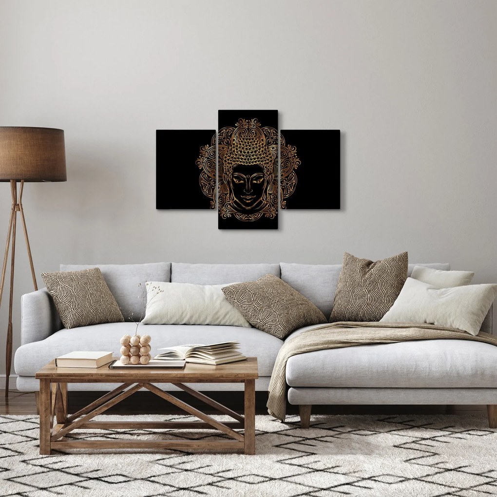 Arany Buddha képe (90x60 cm)