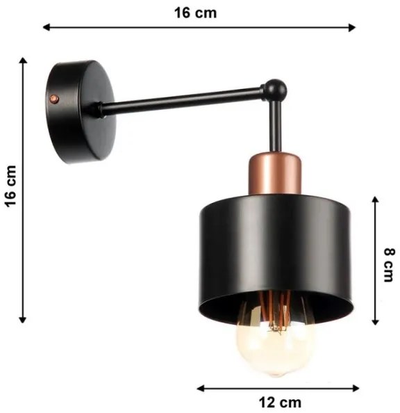 Fali lámpa BODO 1xE27/60W/230V