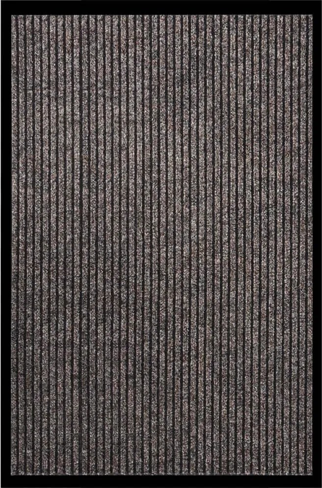 vidaXL bézs csíkos lábtörlő 80 x 120 cm