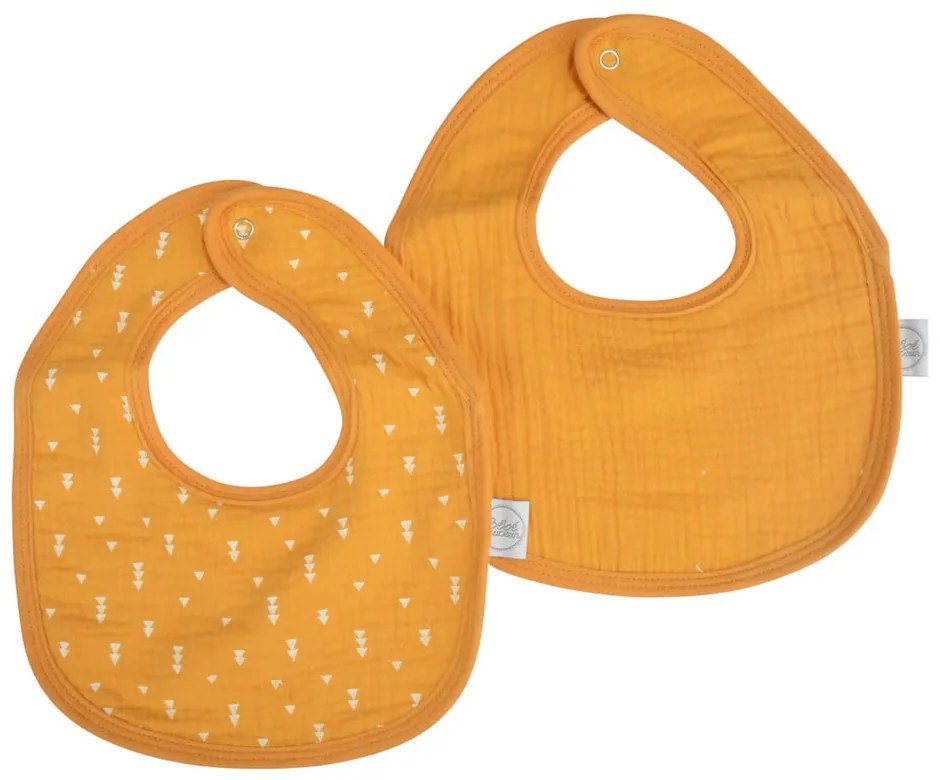 Sárga muszlin előke szett 2 db-os – Bébé Douceur