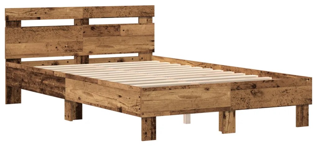 Fa Ágykeret Természetes Tömör fa 120 x 200 cm Tartós