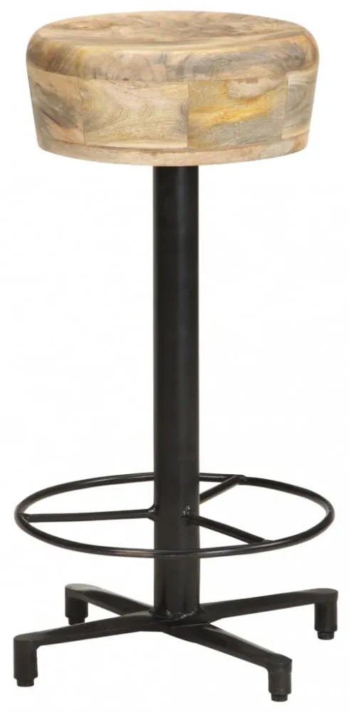 vidaXL 2 db tömör mangófa bárszék 66 cm