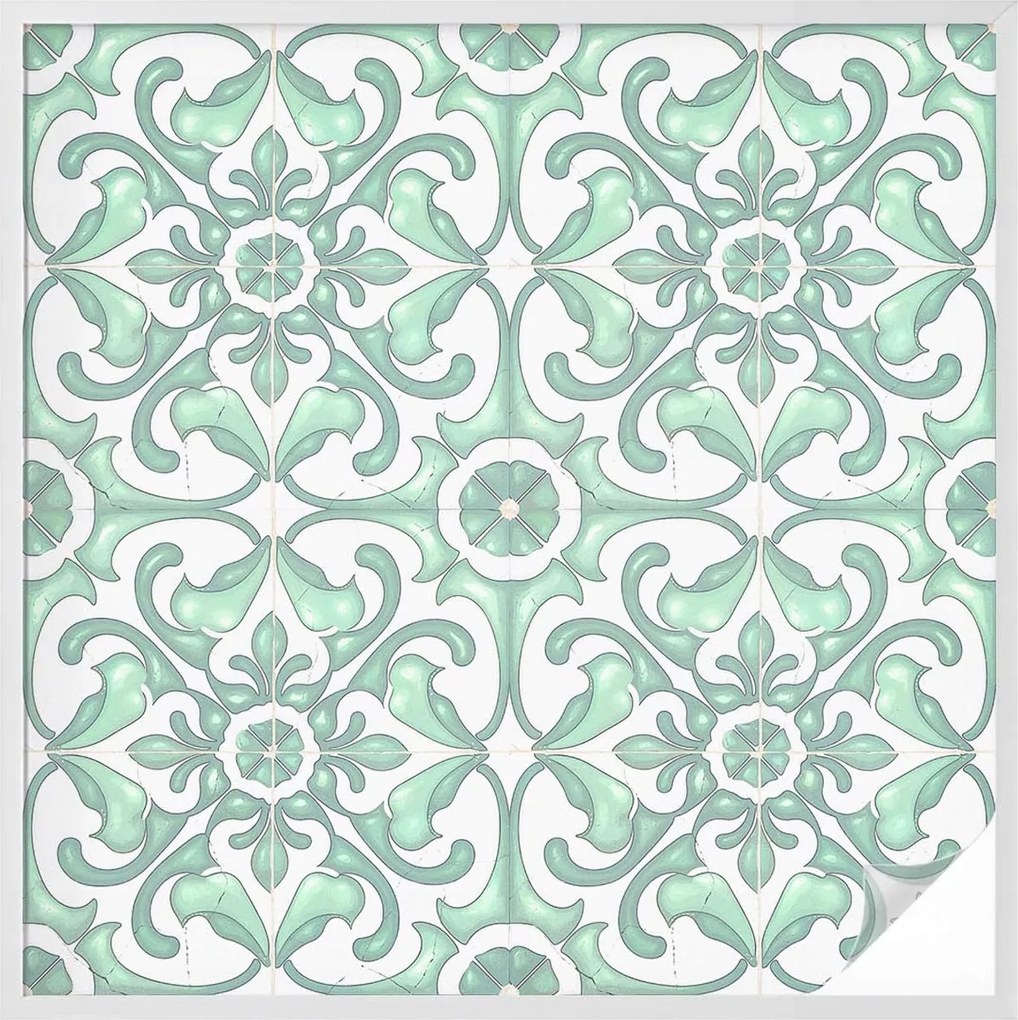 Öntapadós ablakfólia adatvédelem zöld szimmetria 100x100