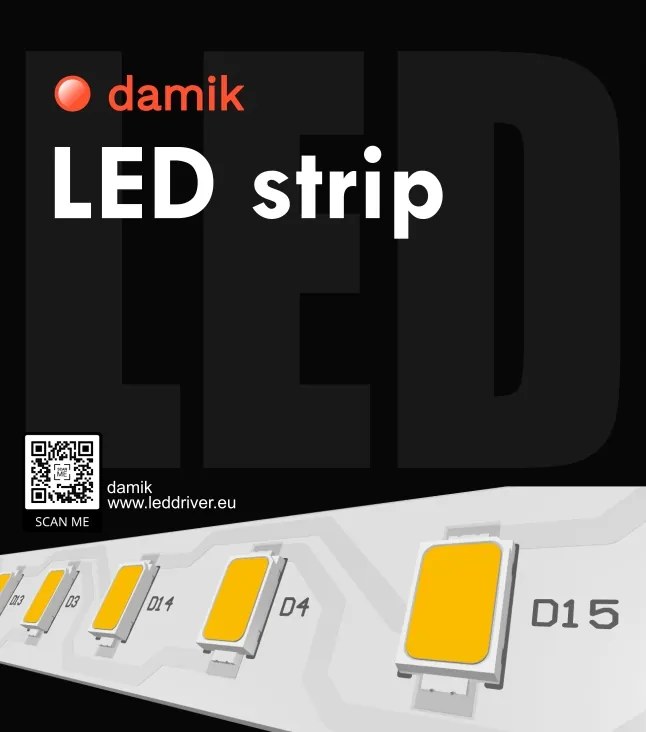 Led szalag 2835 24V 5m 11,5W/m 3000K 128led/m 1635lm/m IP20 5 Év Garancia