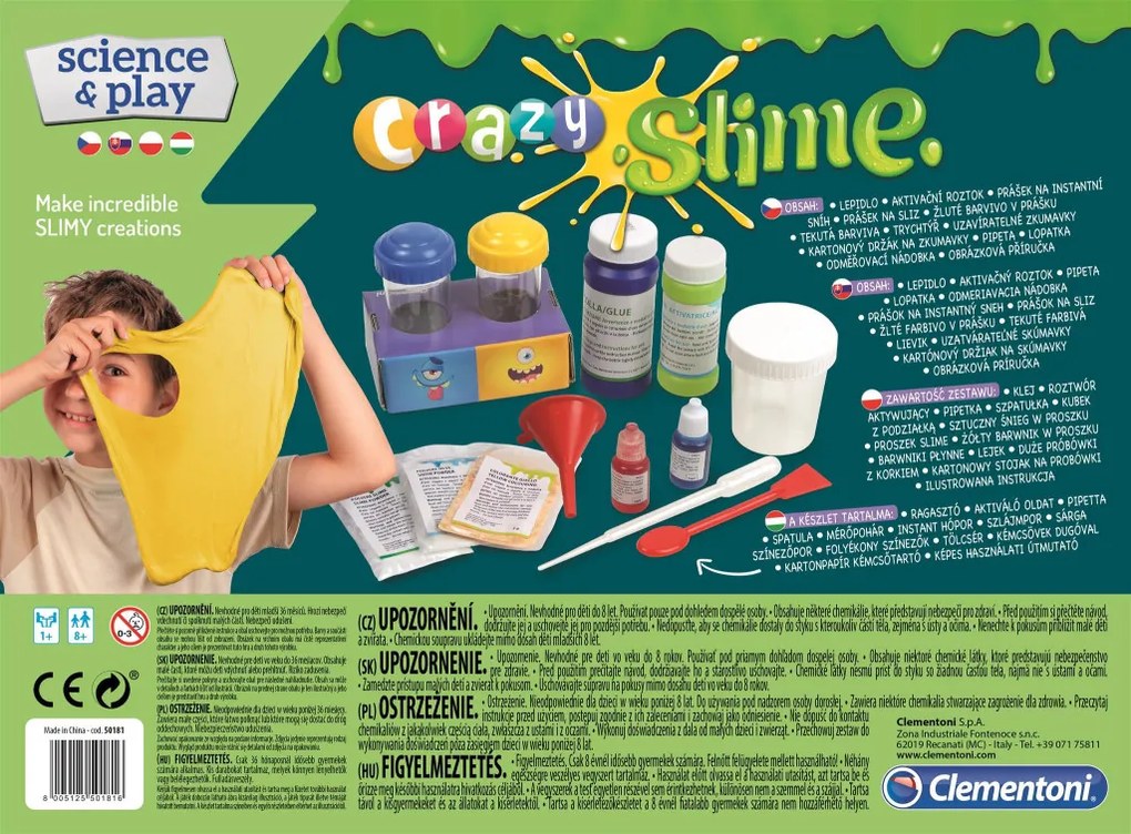 Slime Crazy készítő szett Clementoni