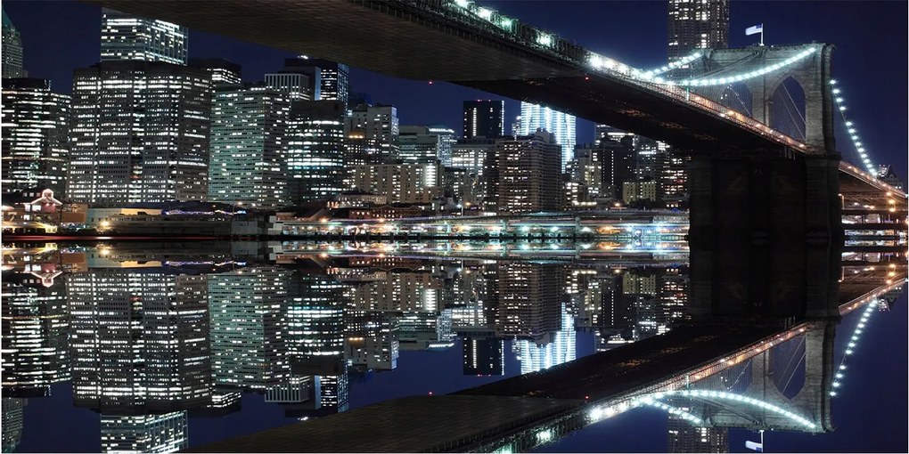 Fotó üvegkép Brooklyn híd 140x70