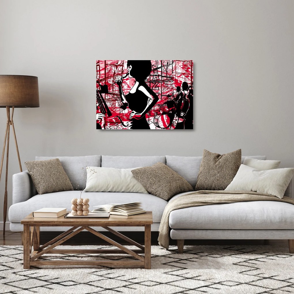 Kép - Jazz (üvegen) (70x50 cm)