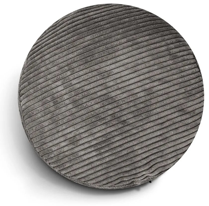 Sötétbarna kordbársony babzsákfotel Mini – SLOWDOWN