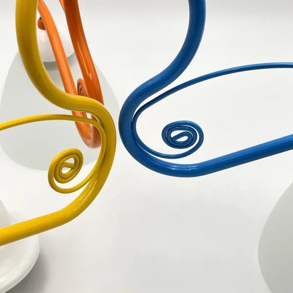 Csillár láncon RETRO 3xE27/60W/230V fehér/színes