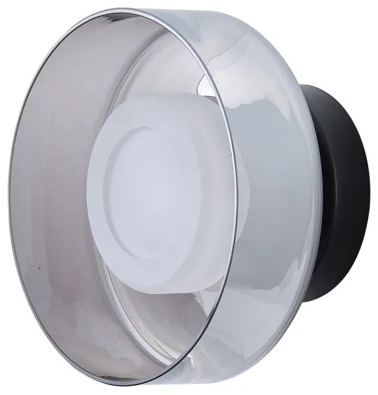 LED Fali lámpa LED/8W/230V 3000K fekete/füstös