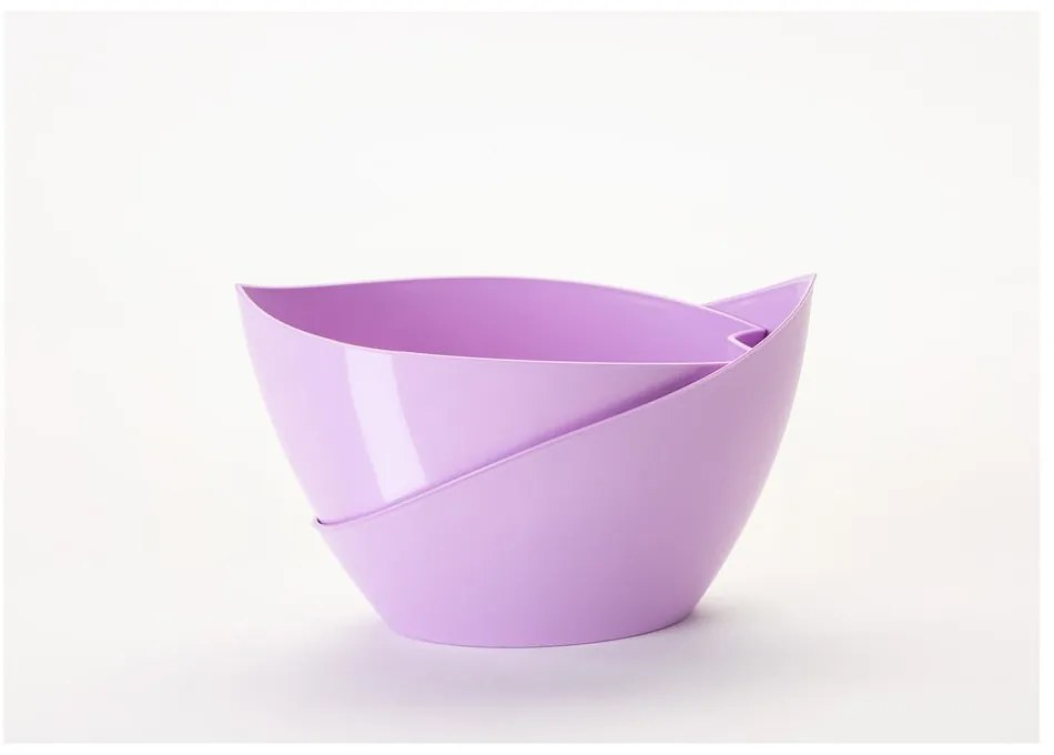 Doppio pasztell lila önöntöző kaspó - Plastia