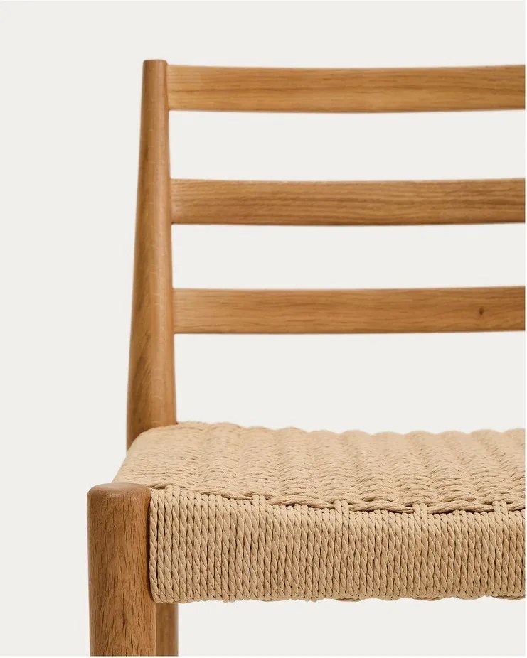 Natúr színű tölgyfa bárszék (ülésmagasság 65 cm) Analy – Kave Home