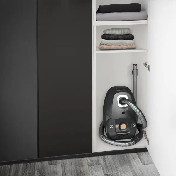 Rowenta - Porzsákos porszívó ZÖLD FORCE EFFITECH ECO TOTAL CLEAN 400W/230V fekete