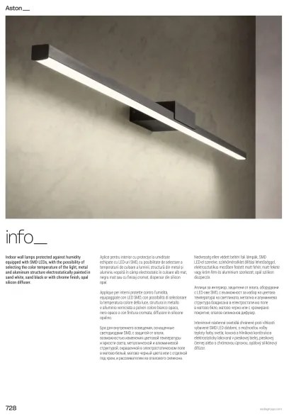 Redo 01-3275 - LED fürdőszobai tükörvilágítás ASTON LED/24W/230V IP44 króm