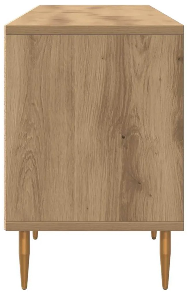 kézműves tölgy színű szerelt fa TV-szekrény 150 x 30 x 44,5 cm
