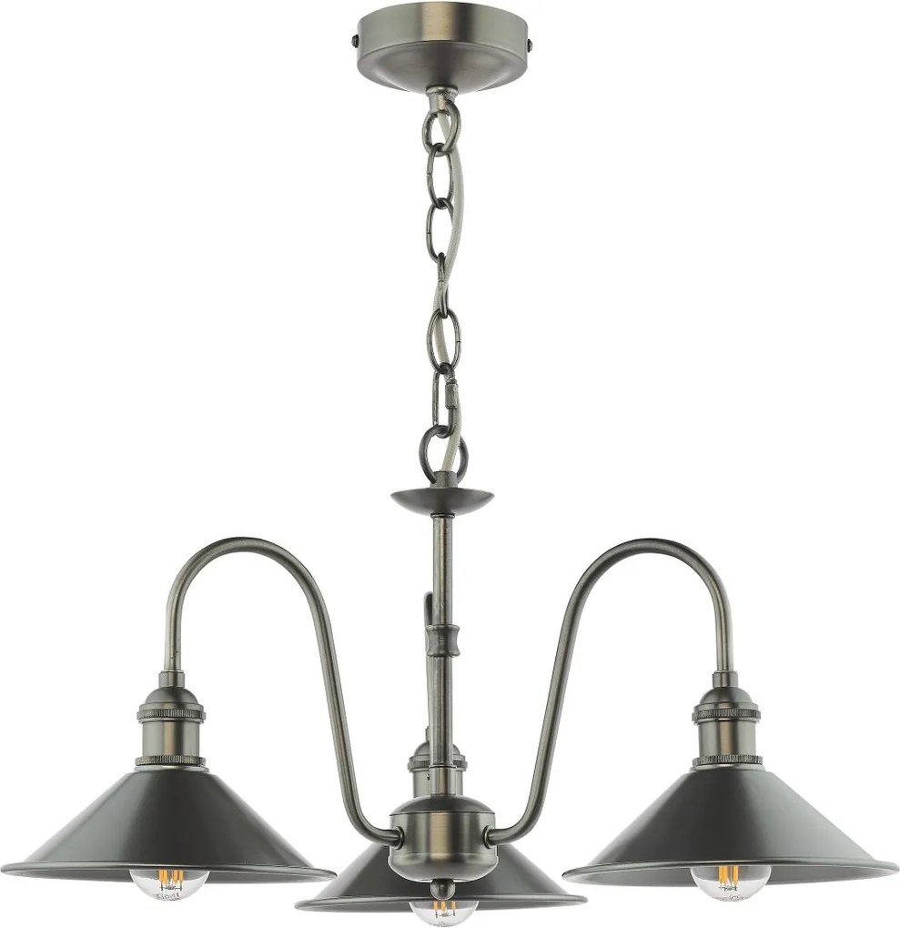 Dar Lighting loft csillár hadano antik króm ón darhad0361-02
