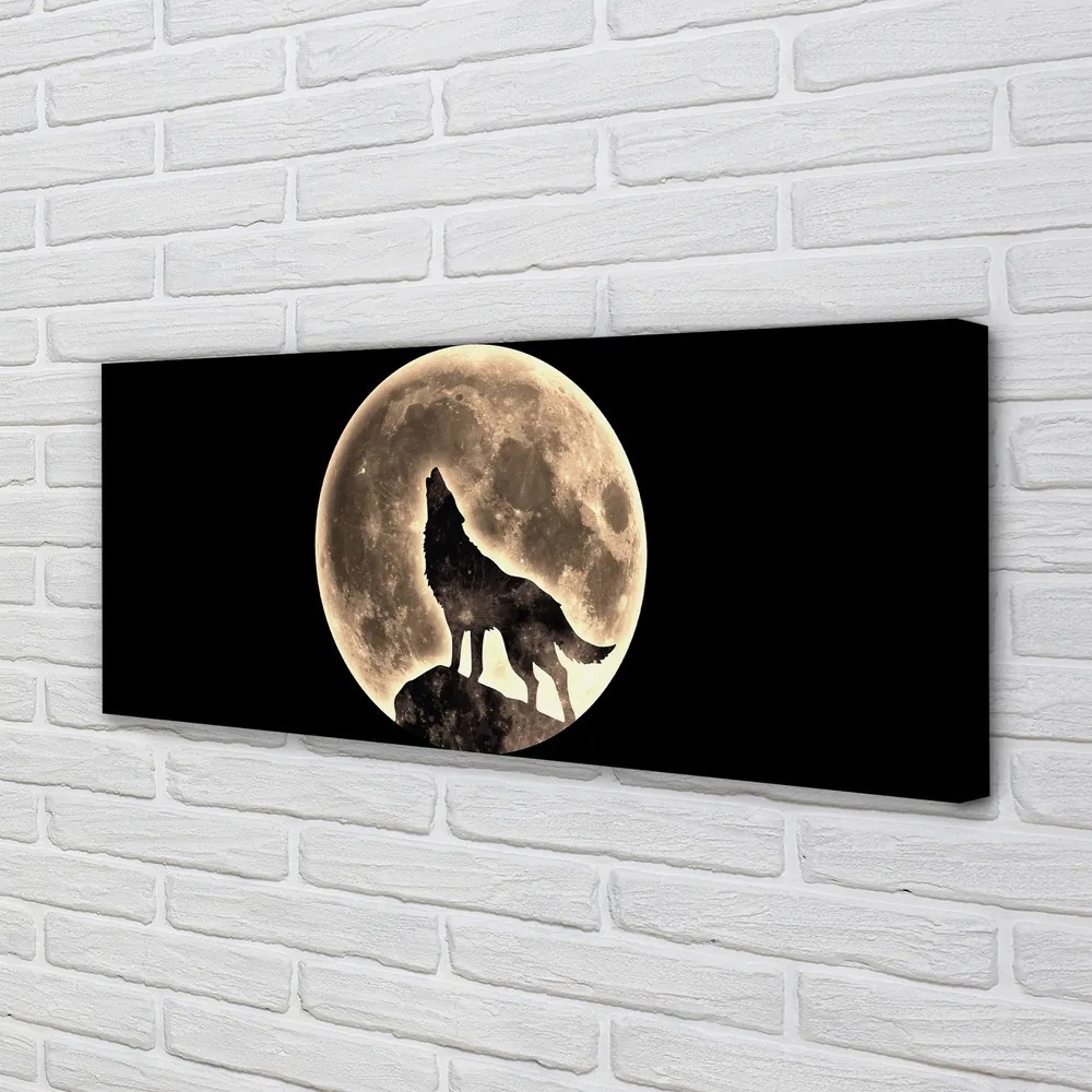 Canvas képek farkas hold 140x70 cm