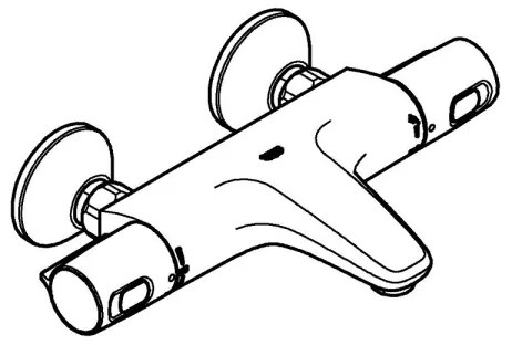 GROHE 34227002 - termosztátos kádcsaptelep PRECISION TREND DN 15 fényes króm