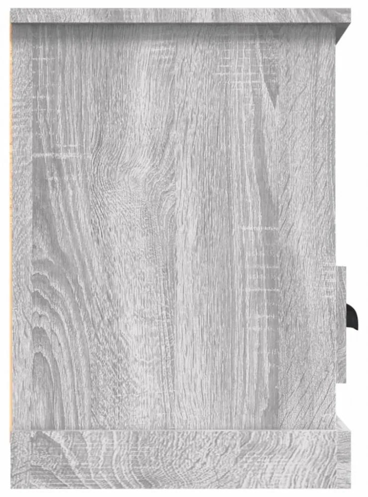 szürke sonoma színű szerelt fa TV-szekrény 100x35x50 cm