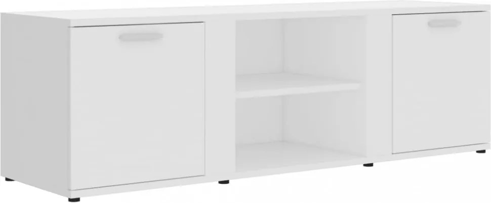 fehér szerelt fa TV-szekrény 120 x 34 x 37 cm