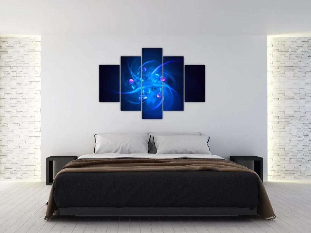 Modern kép kék absztrakció (150x105 cm)