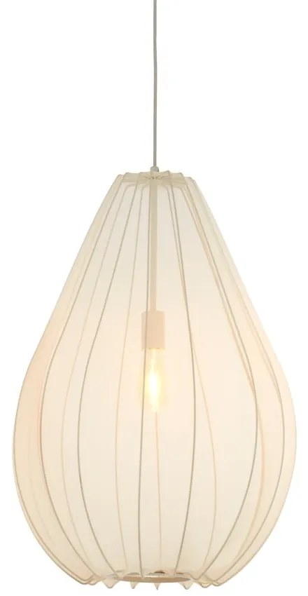 Bézs függőlámpa textil búrával ø 50 cm Itela – Light & Living