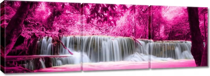 Vászonkép 90x30 Rózsaszín vízesés