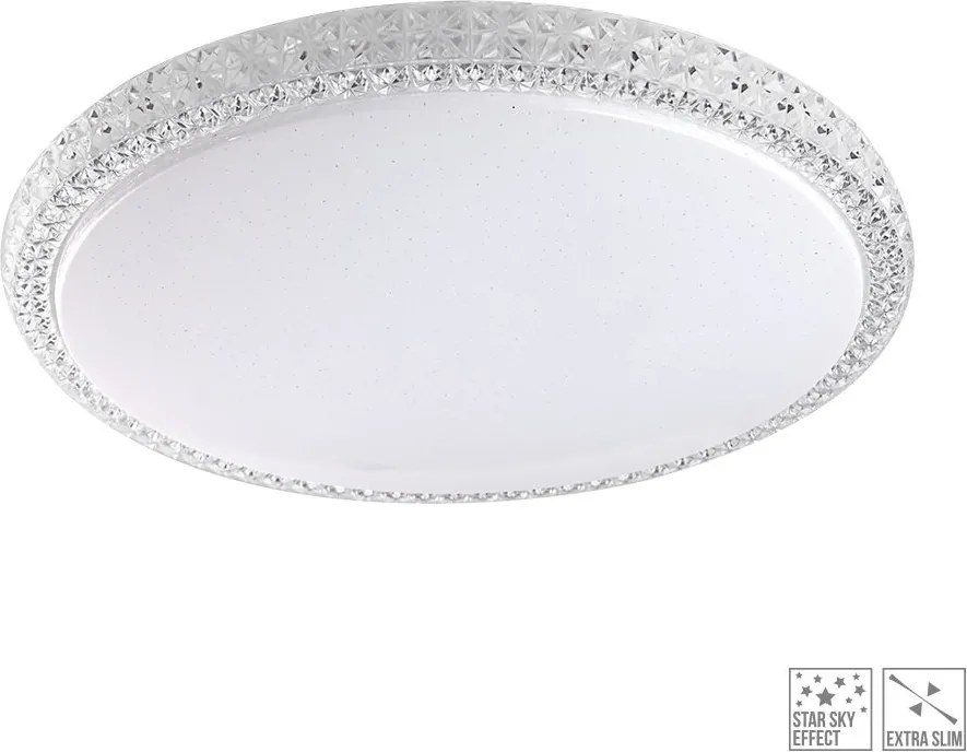 PREZENT 71312 AMBIA Ufo Lámpa Fehér, Átlátszó LED IP20