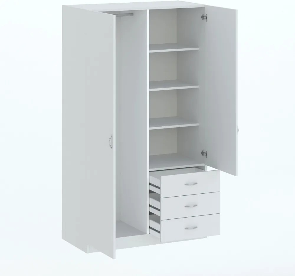 Riava gardróbszekrény 97cm F 2D3S Fehér