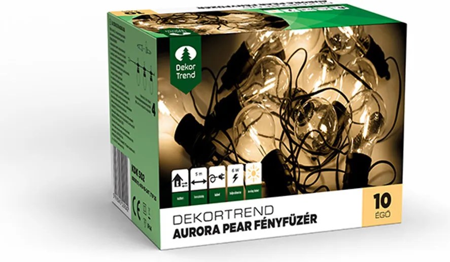 Dekortrend Aurora Pear fényfüzér, 10 égő