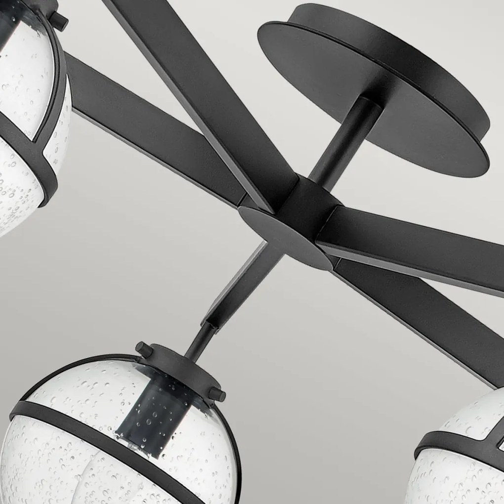 Hinkley Lighting Hollis HK-HOLLIS-5-C-BK Plafonlámpa 5x40 W/E14 ip44