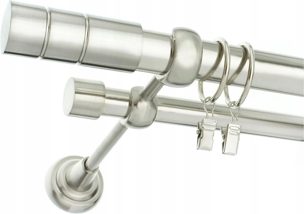 Függönykarnis Modern Dupla Acél 25+19mm 100cm