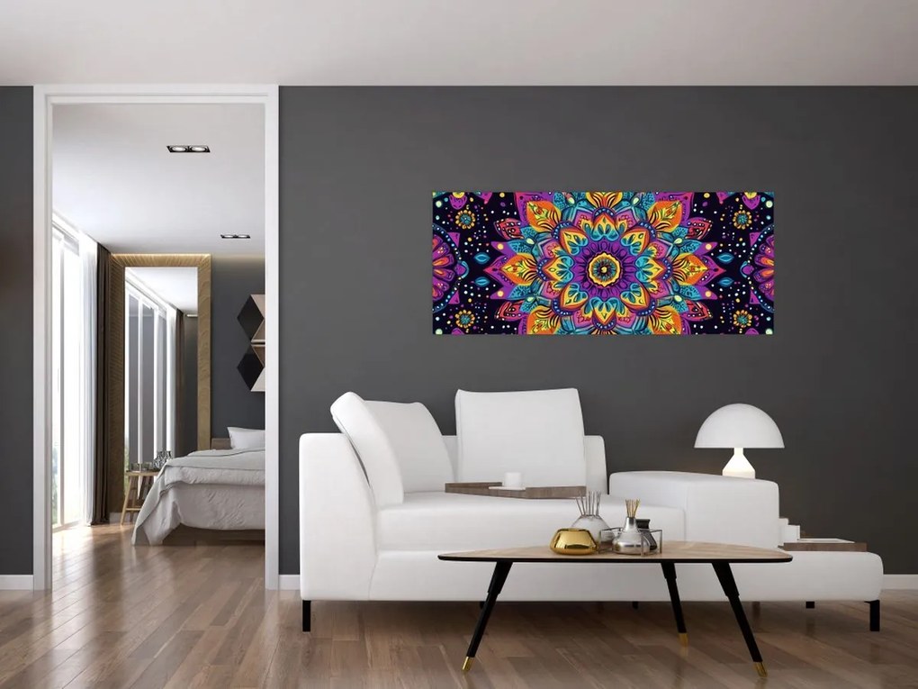 Kép - Kaleidoszkópos mandala (120x50 cm)