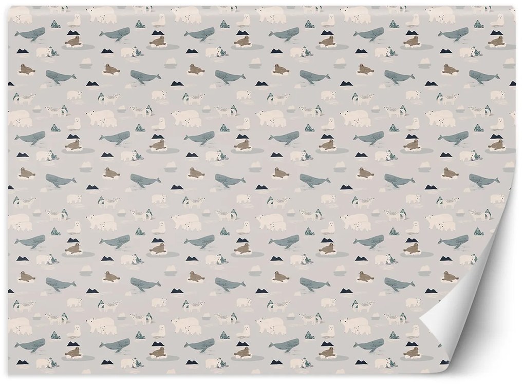 Gario Fotótapéta Sarkvidéki állatok Anyag: Vlies, Méret: 250 x 175 cm