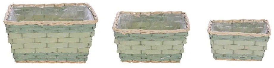 Natur S 3 db világoszöld virágcserép - Ego Dekor