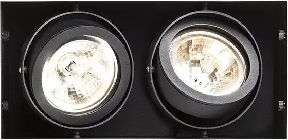 RENDL ELECTRA II černá 12V LED G53 2x15W