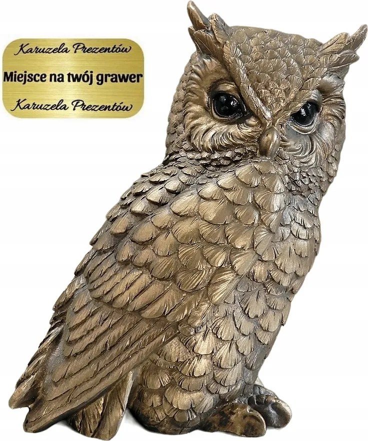 Arany Bagoly Ajándék Tanárnőnek Realisztikus Figura A Bölcsesség Szimbóluma