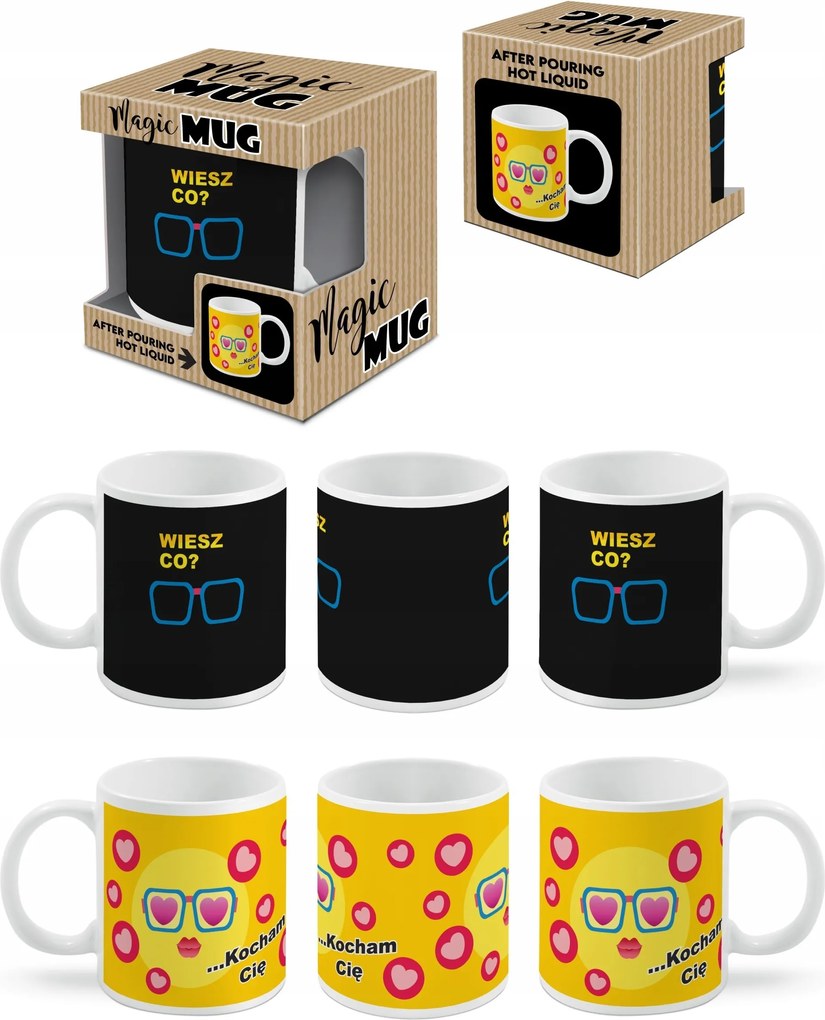 Mágikus bögre vicces szív doboz