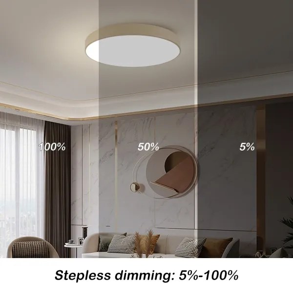 Brilagi-LED Mennyezeti lámpatest POOL LED/100W/230V 3000/4000/6000K átm. 80 cm bézs