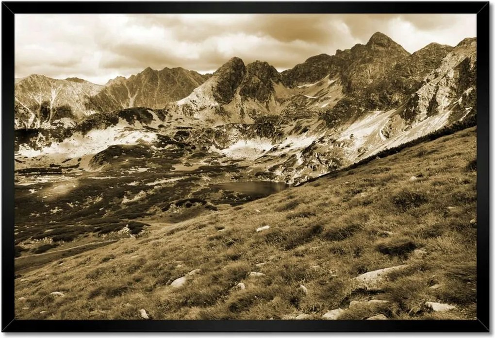 Poszterek keretben 60x40 Tátra Lengyel hegyek Kilátás