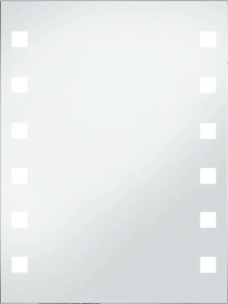 vidaXL LED-es fürdőszobai falitükör 60 x 80 cm