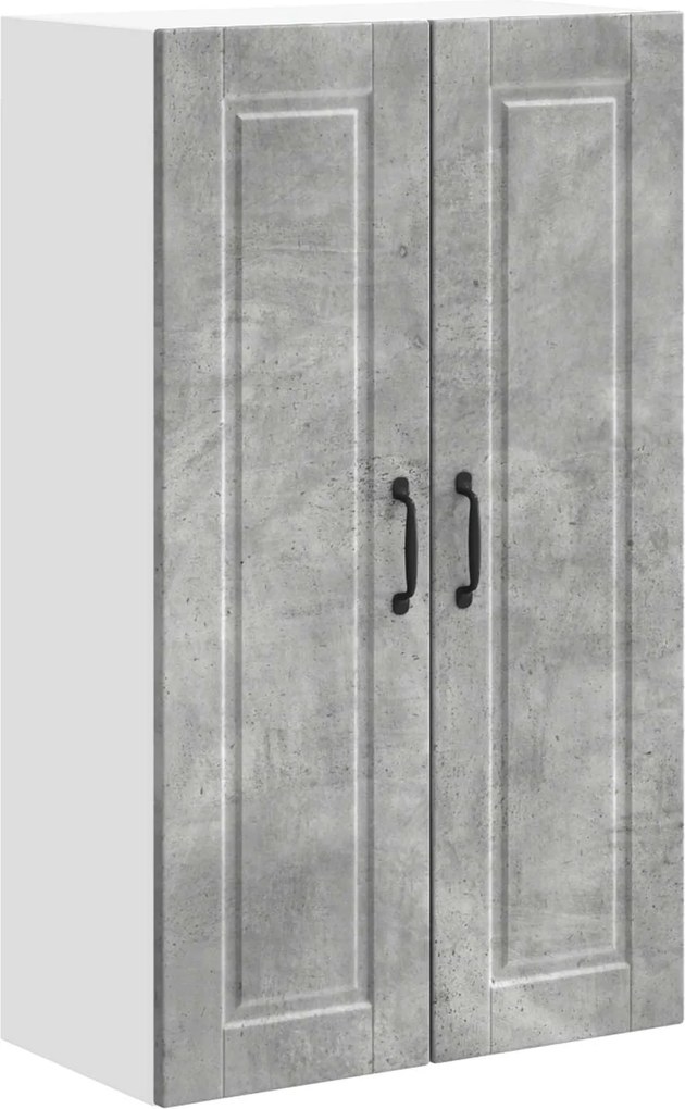 vidaXL Konyhaszekrény polcokkal Beton Szürke 60 x 31 x 100 cm Faanyag