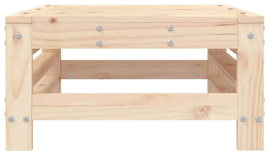 Tömör fenyőfa kerti lábzsámoly