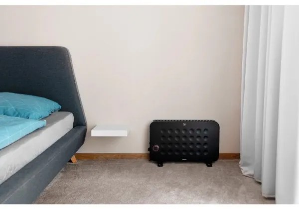 Sencor - Elektromos konvektoros fűtés 750/1250/2000W/230V termosztát IP24 fekete