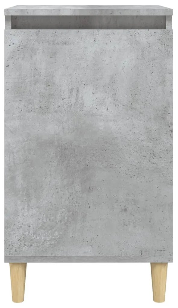2 db betonszürke szerelt fa éjjeliszekrény 40x35x70 cm