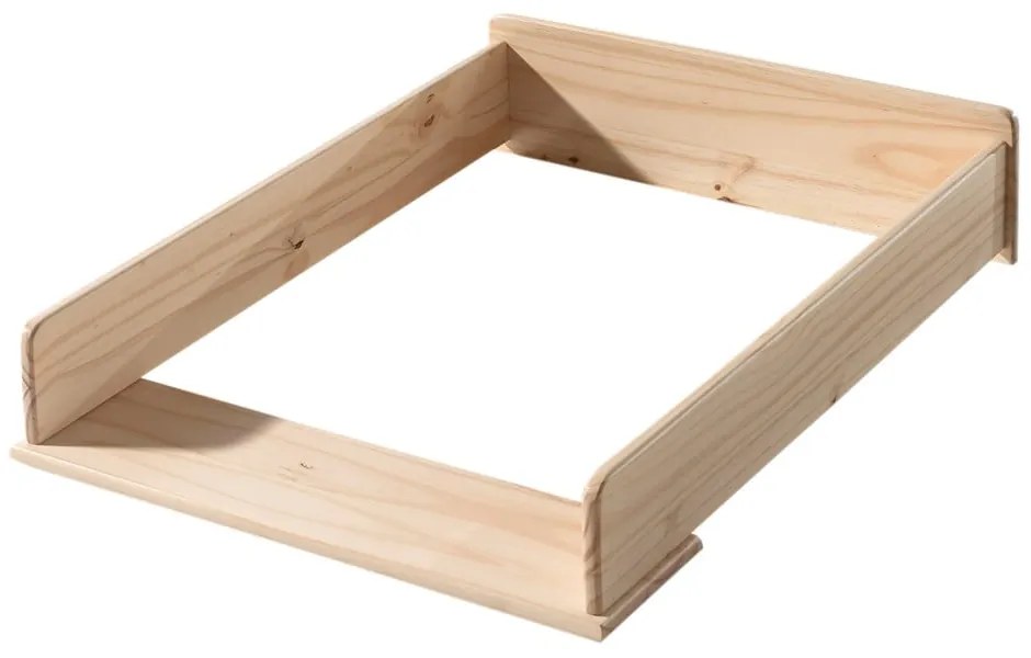 Fehér borovi fenyő alacsony gyerek komód pelenkázó feltéttel 90x106 cm KIDDY – Vipack