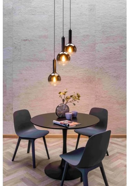 Lucide 45402/13/30 - Csillár zsinóron MARIUS 3xE27/40W/230V fekete